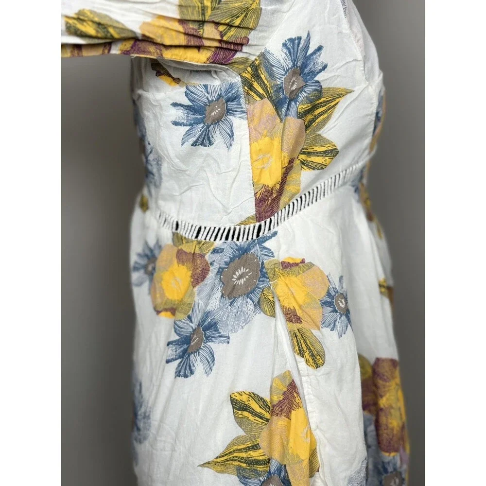 Free People Strawberry Fields Tunic Mini Dress Size xSmall Ivory boho festival - Picture 4 of 16